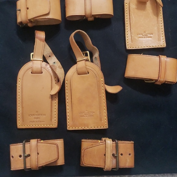 Auth Louis Vuitton Vachetta Luggage Tag w Handle - Picture 7 of 8